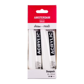 Happy Hour 2 for 1 - Amsterdam Akrylmaling Titanium White 120 ml.