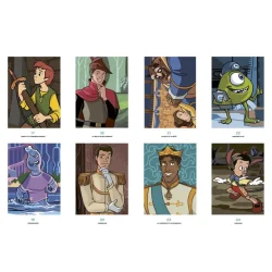 Disney Paint-by-Number - prinsesser og prinser - 48 stk. Akryltusch Pakke