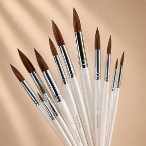 Roholt Studio Kunstnerpensels�t 12-Pak - Rund