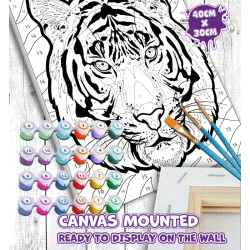Tiger Pop Art paint by numbers 40 x 30cm