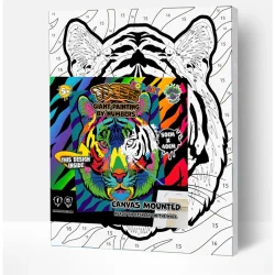 Tiger Pop Art paint by numbers 40 x 30cm
