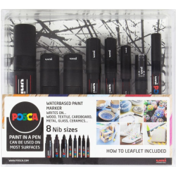 Posca Black Sortiment (1x8)
