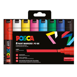 POSCA PC-8K 8mm Basis 8-Pak