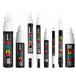 Posca Hvid Sortiment (1x8)