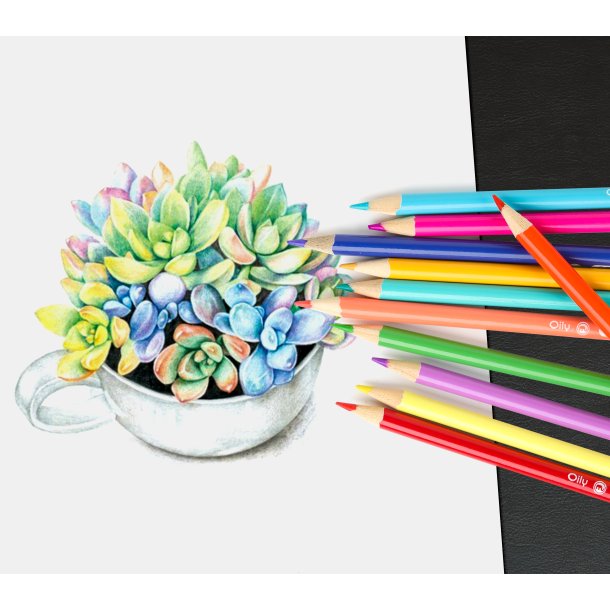 Mobee - Farveblyanter 12-Pak