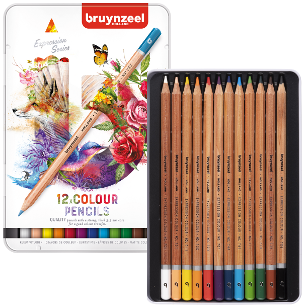 Bruynzeel Expression Farveblyanter 12-Pak