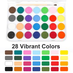 Mobee Akvarelst i Plastikske - 28-Pak