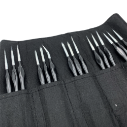 Penselst i Foldeetui med Ergonomisk Hndtag - 15-Pak