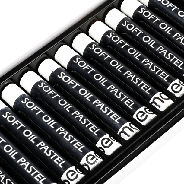 Mobee Hvide Oliepasteller - 12-pak