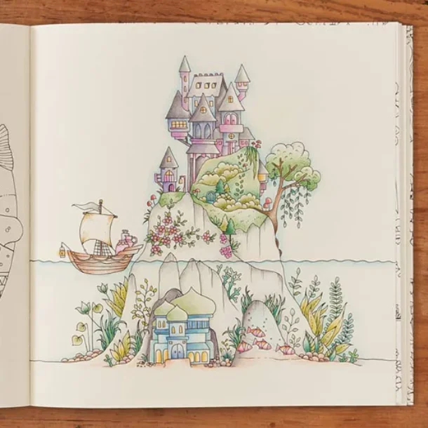 Johanna Basford Malebogspakke - 120 Vandbaserede twinmarkers + Gelly Roll 