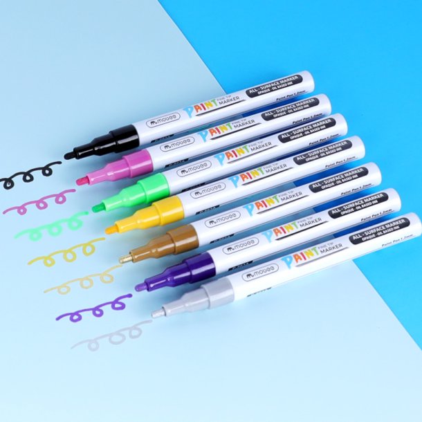 Mobee - Paint Markers Fine Tip 18-Pak