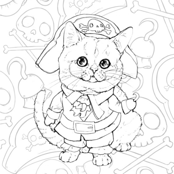 Pop Manga Catitude Coloring Book