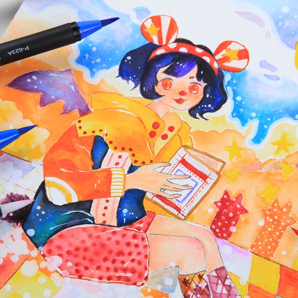 Mobee - Watercolor Brushpens 24-Pak