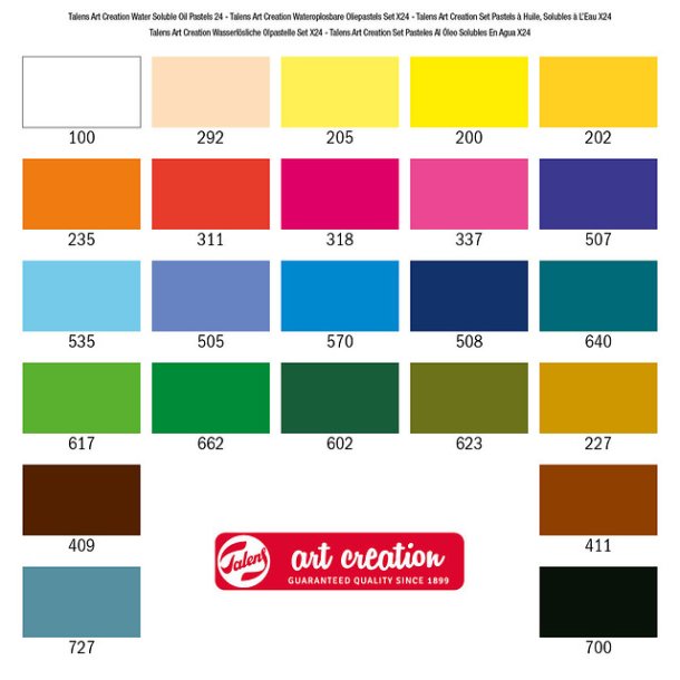 Talens Vandoplselige Pasteller 24-pak