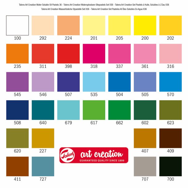 Talens Vandoplselige Pasteller 36-pak