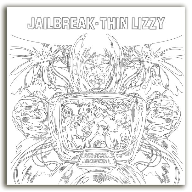 The Official Thin Lizzy Colouring Book