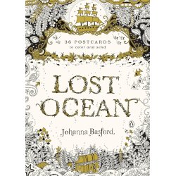 Johanna Basford, Lost Ocean - 36 Postkort til at farvel�gge. 