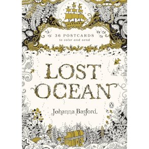 Johanna Basford, Lost Ocean - 36 Postkort til at farvel�gge. 