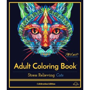 Stress Relieving Cats: Adult Coloring Book