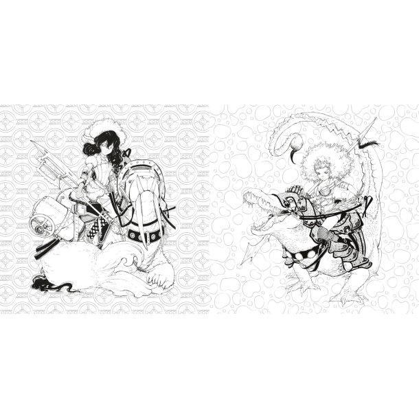 Pop Manga Myths and Monsters Coloring Book