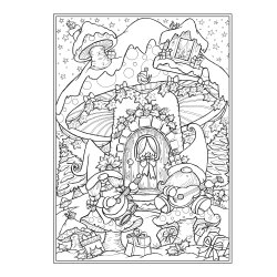 Christmas Gnomes - Coloring Book