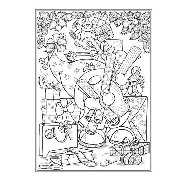 Christmas Gnomes - Coloring Book