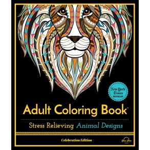 Stress Relieving Animal Designs: Adult Coloring Book