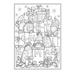 Christmas Gnomes - Coloring Book