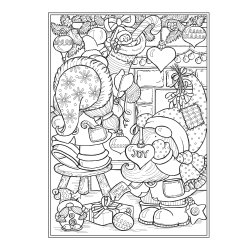 Christmas Gnomes - Coloring Book