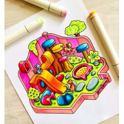 Comfy Cat Life - Sd og Hyggelig Malebog