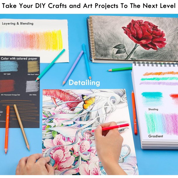 KALOUR Premium farveblyanter - 240-stk.