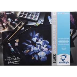Van Gogh Sort Akvarelpapir