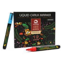 Mobee - Chalk markers Premium 12-Pak