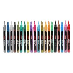 Mobee - Akryltusch Extra Fine Tip 20-Pak