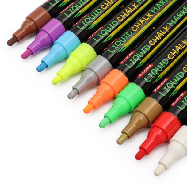Mobee - Chalk markers Premium 12-Pak