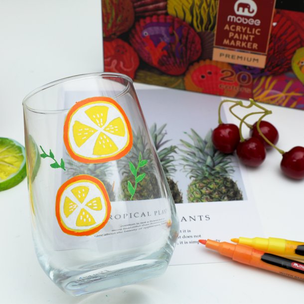 Mobee - Akryltusch Extra Fine Tip 20-Pak