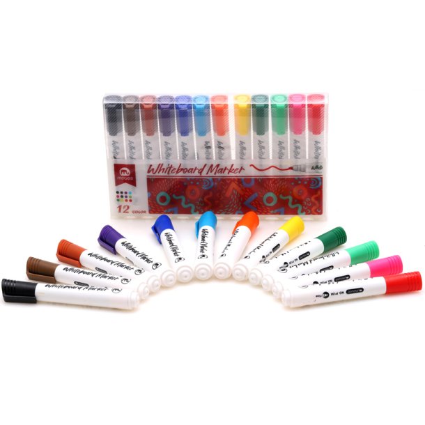 Mobee - Whiteboard Markers 12-pak