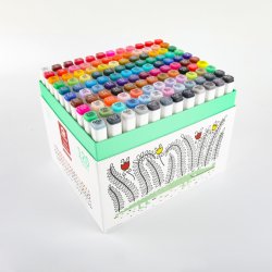 Mobee - 120-Stk Pro Twin Marker + Blok A4