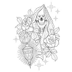 Immortal Ink A Tattoo Coloring Book