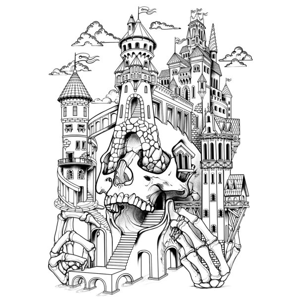 Immortal Ink A Tattoo Coloring Book