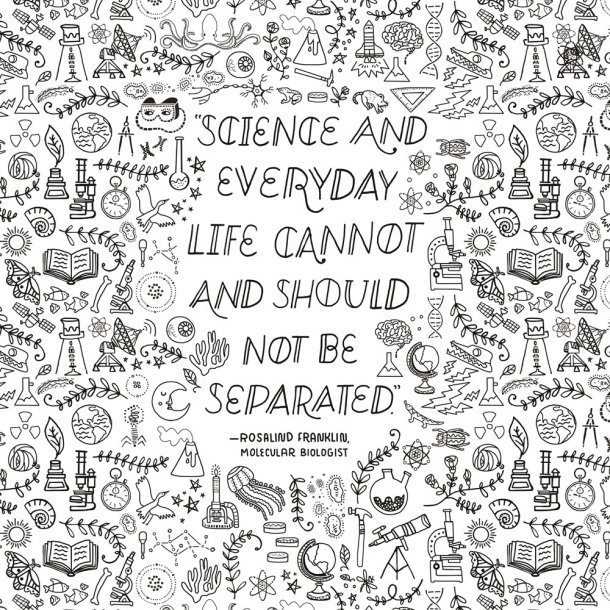 The Wondrous Workings of Science and Nature Coloring Book