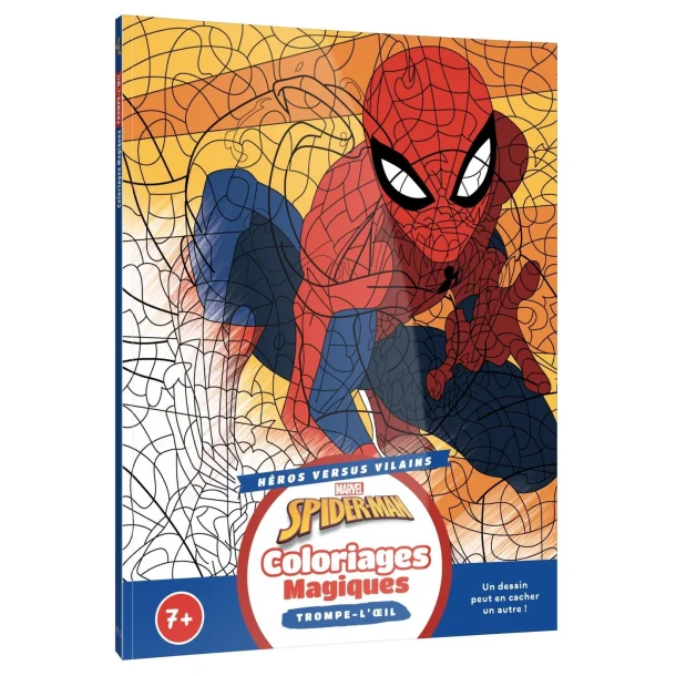 Disney Paint By Numbers, Junior - Spiderman Optical Illusions, Heros vs. Villians - Marvel