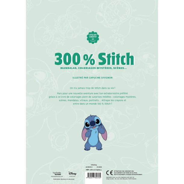 300% Stitch � Mandalas, mystery colorings, scenes