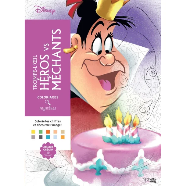 Disney Paint-by-Numbers - Optical Illusion, Heroes vs Villains