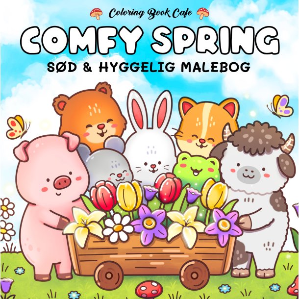 Comfy Spring - Sd og hyggelig malebog