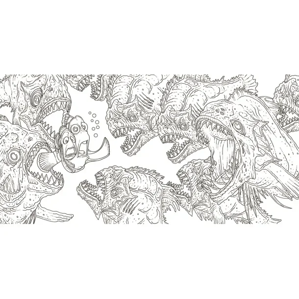 Horror Malebogspakke - Blyantspakke