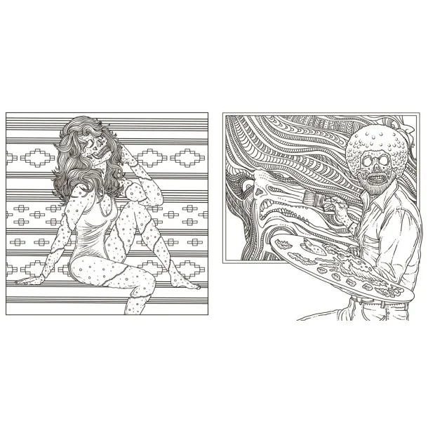 Horror Malebogspakke - Blyantspakke