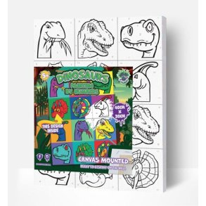 Dino -  Paint by Numbers 40x30 cm - B�rn 5+