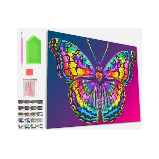 Diamond Art - Butterfly 30x40 cm