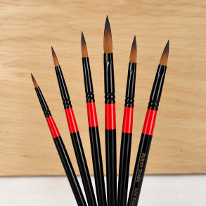 Roholt Studio Kunstnerpensels�t 6-Pak - Rund
